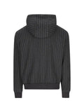 Herno pinstripe-pattern drawstring-hood hoodie