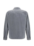 Laminar zip-up corduroy shirt jacket