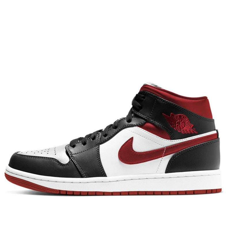 Air Jordan 1 Mid 'Black White Gym Red' – 554724-122