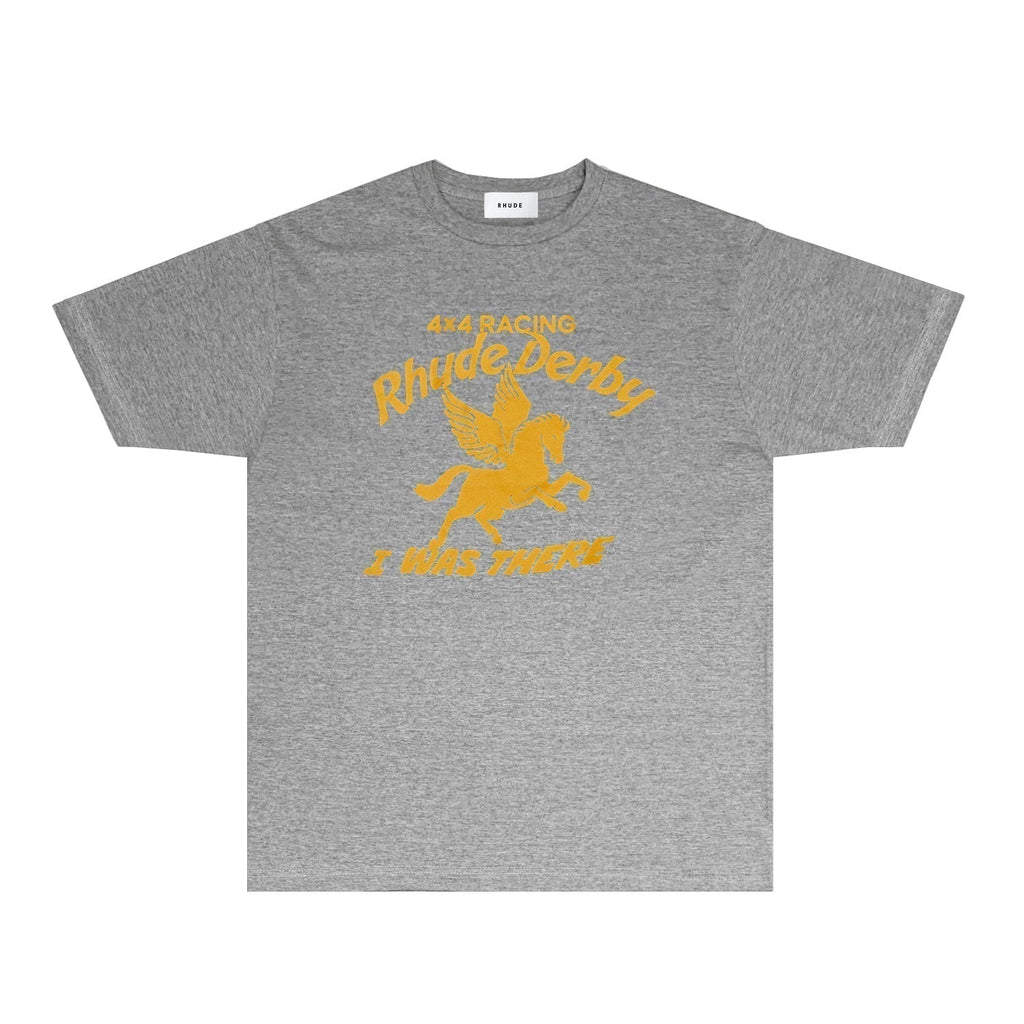 Rhude T-shirts Printed Trendy Pure Cotton